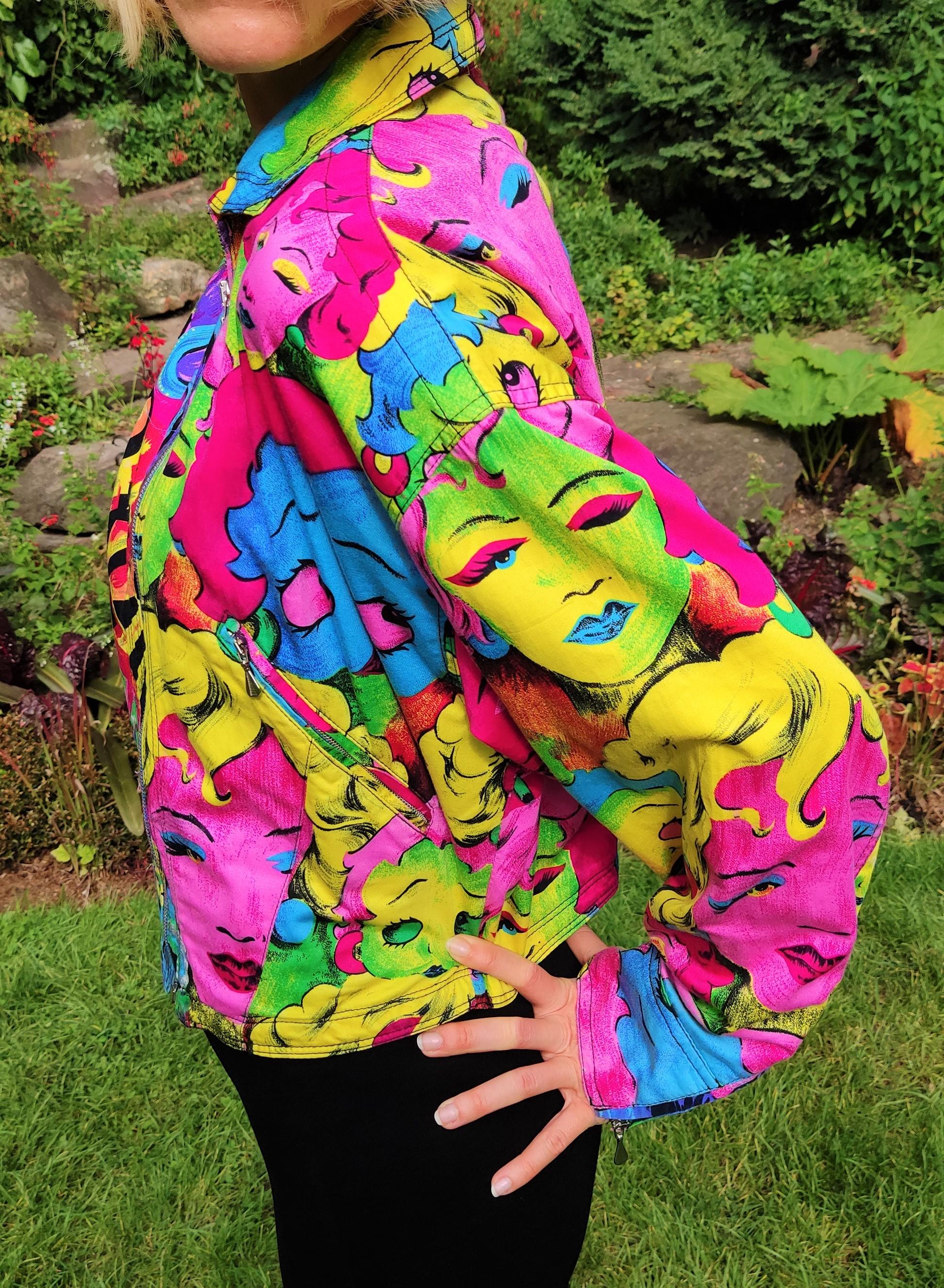 Versace Jeans Couture Marilyn Monroe Betty Boop, Pop-Art  Jacke , SS 1991 im Angebot 11