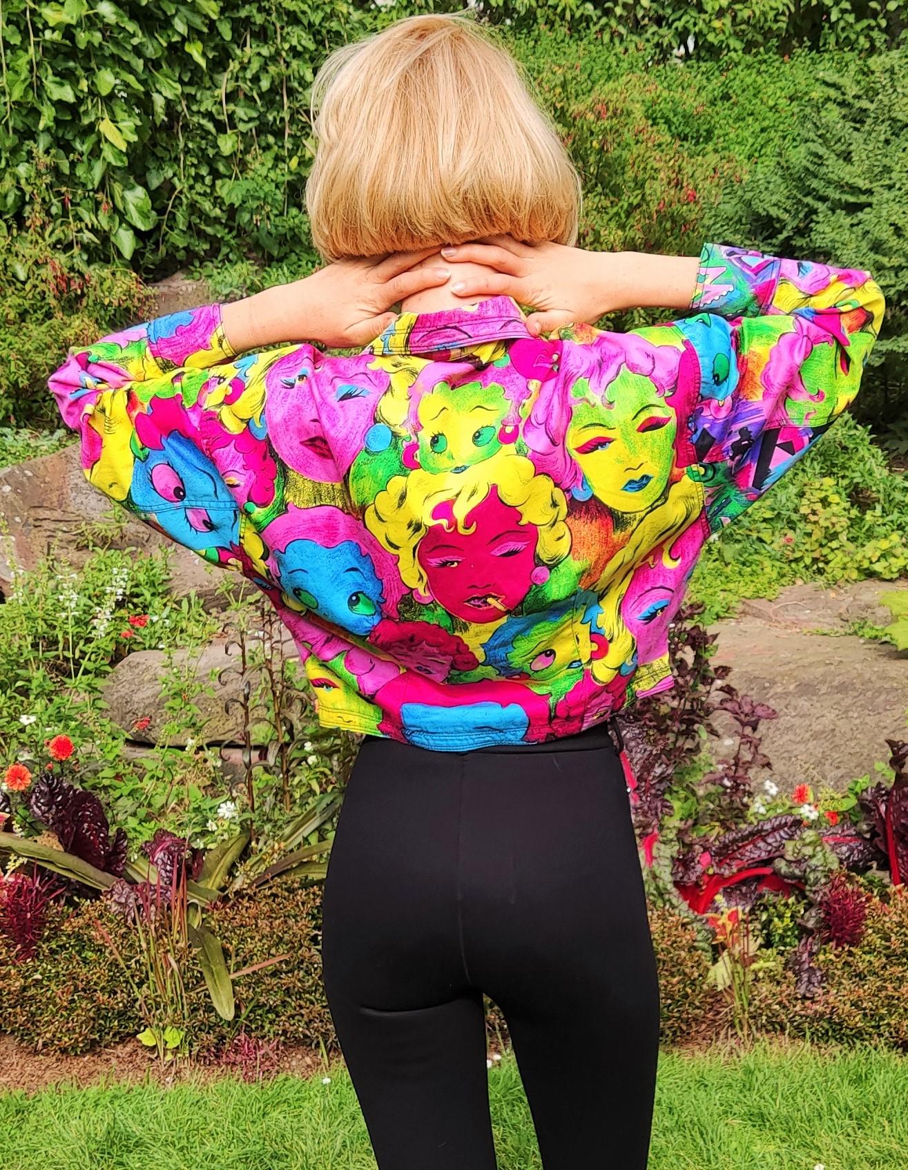 Versace Jeans Couture Marilyn Monroe Betty Boop, Pop-Art  Jacke , SS 1991 im Angebot 12