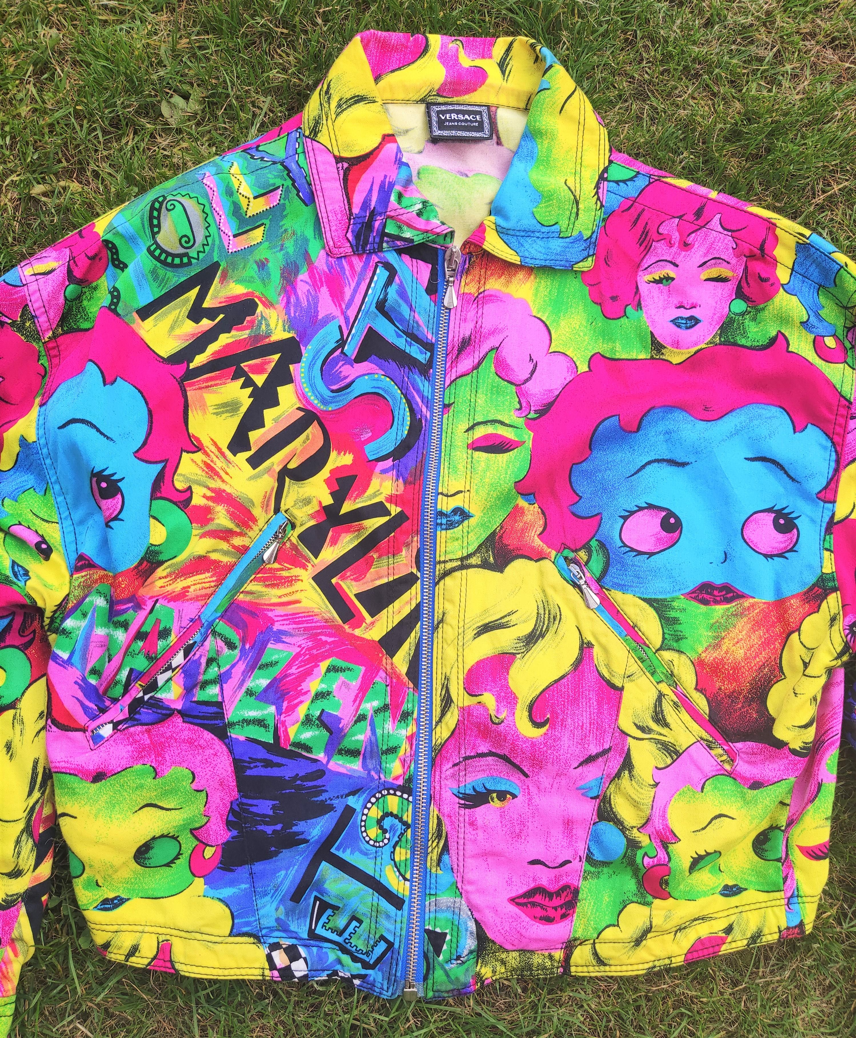 Versace Jeans Couture Marilyn Monroe Betty Boop, Pop-Art  Jacke , SS 1991 im Angebot 1
