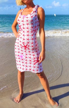 Gianni Versace Jeans Couture Starfish Sea Star Shell Sequin Evening Dress