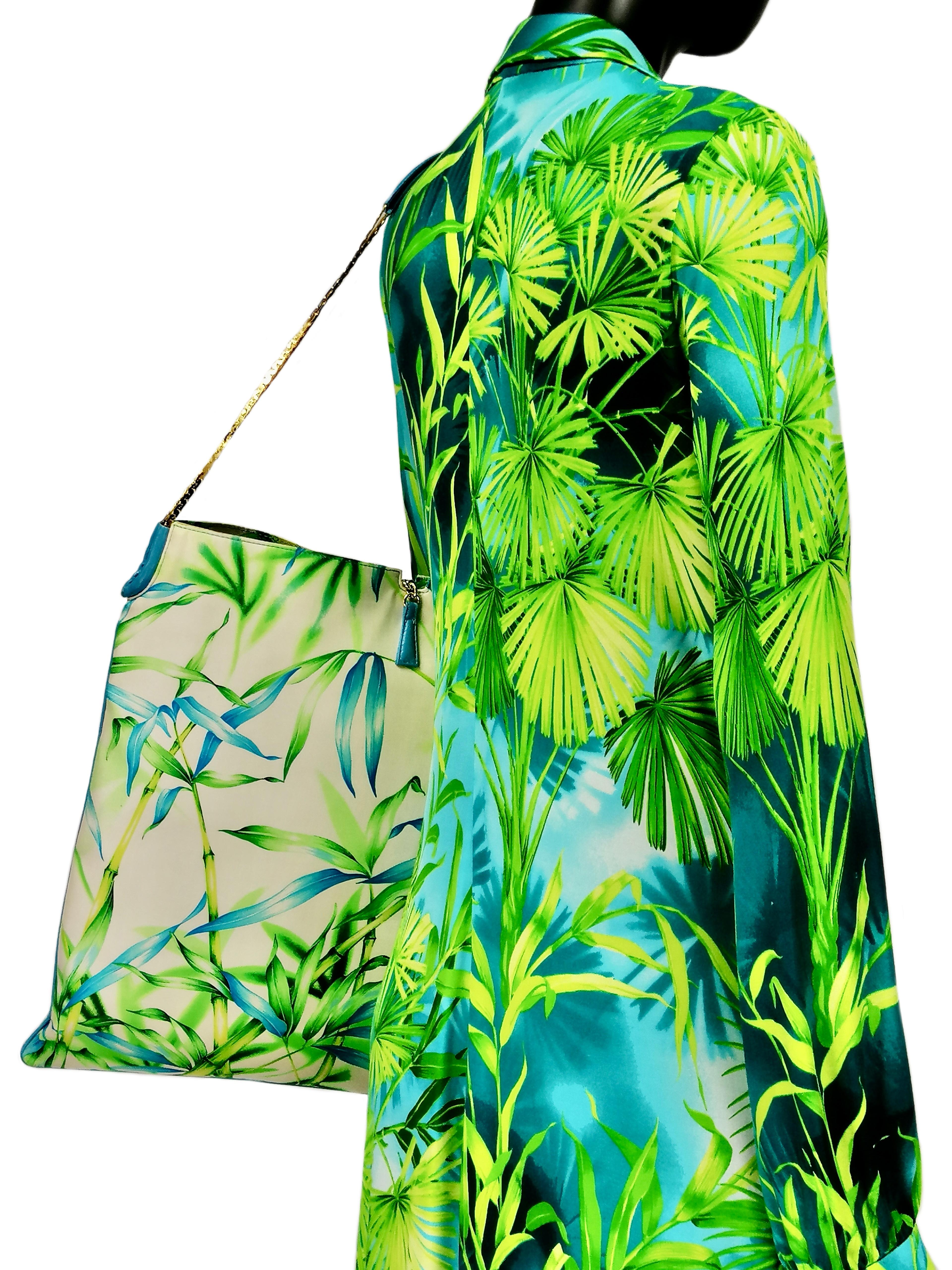 GIANNI VERSACE Jungle shopping bag For Sale 6