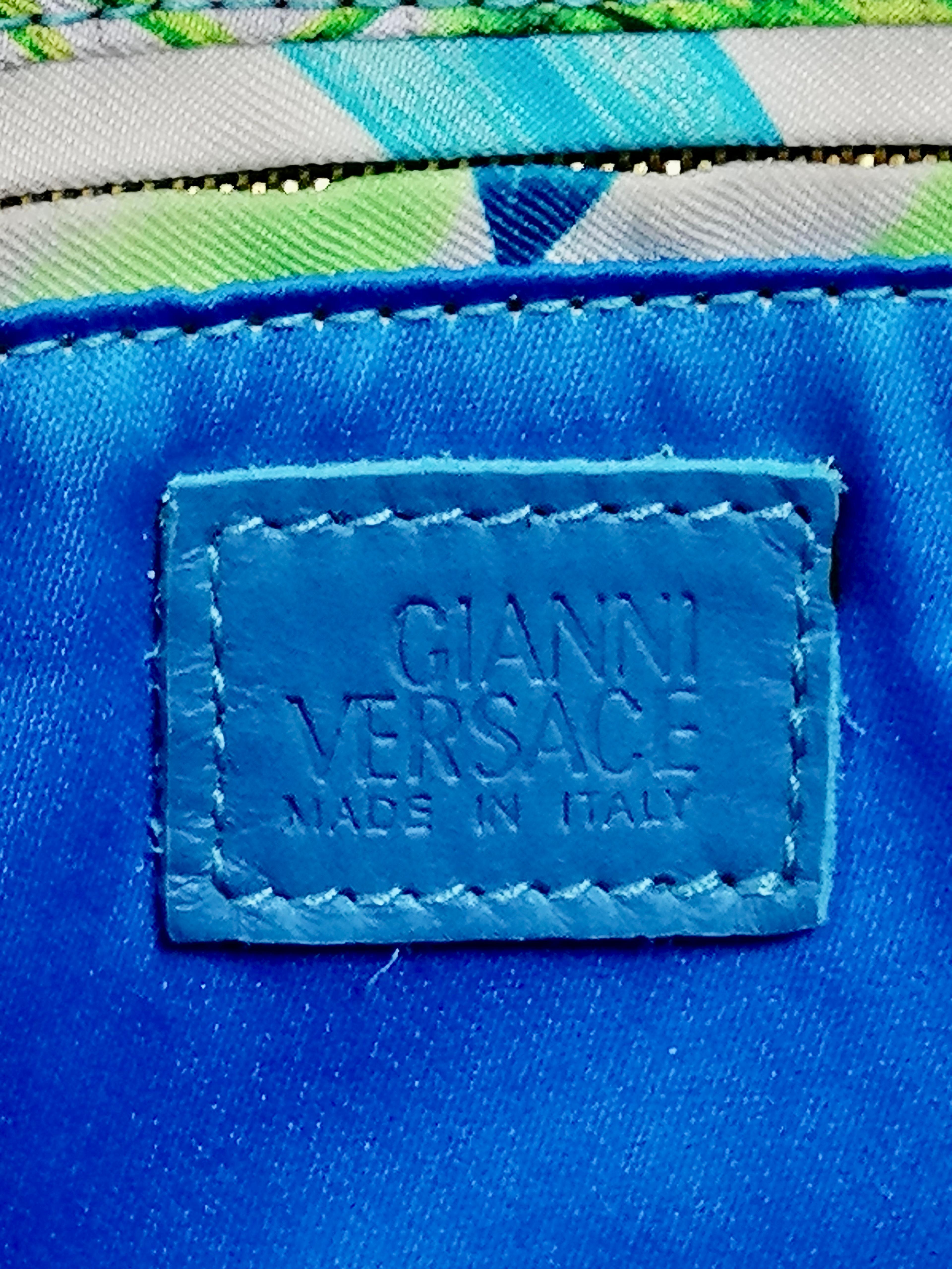 GIANNI VERSACE Jungle shopping bag In Excellent Condition For Sale In Rubiera, RE