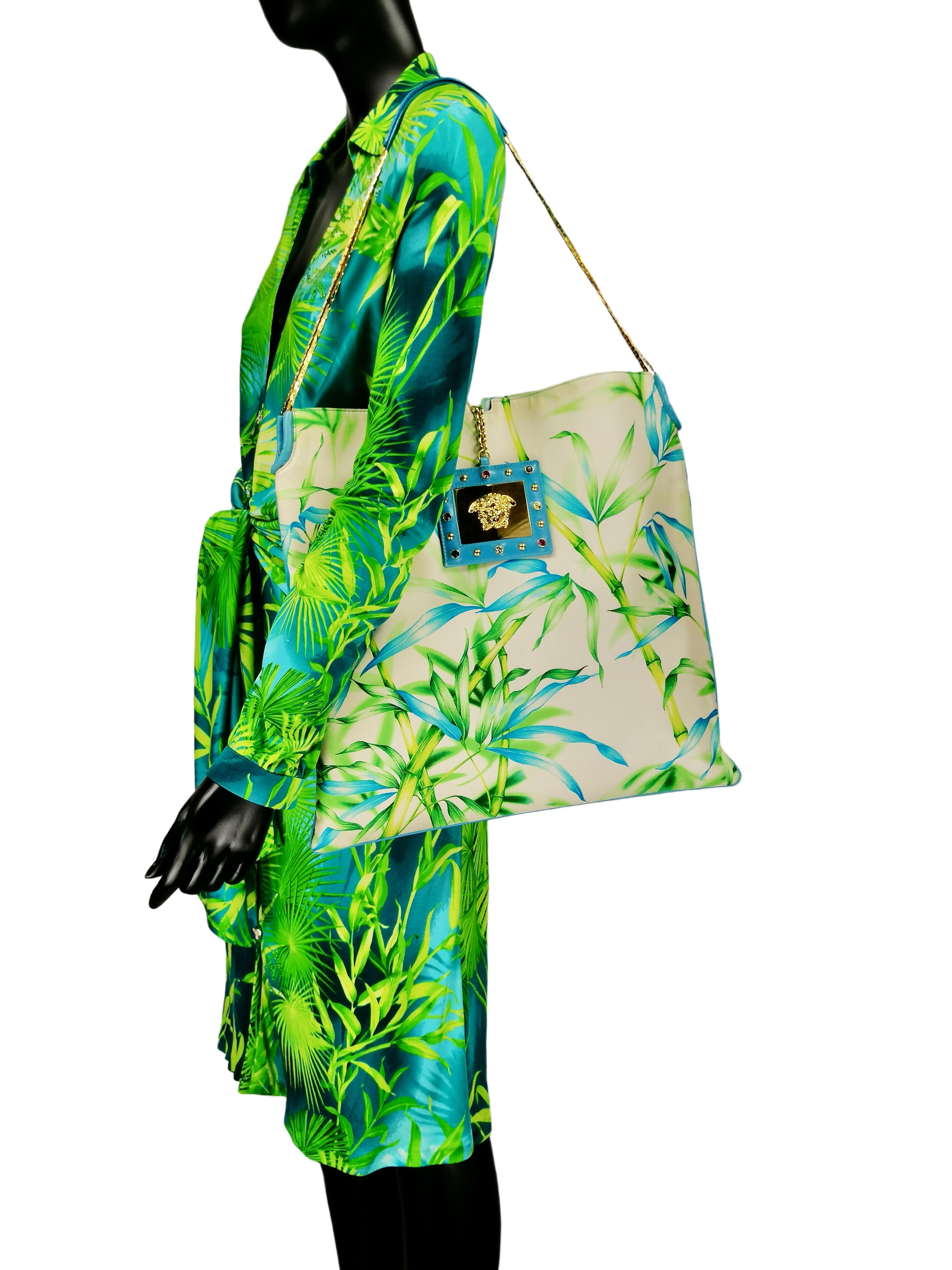 GIANNI VERSACE Jungle shopping bag For Sale 3