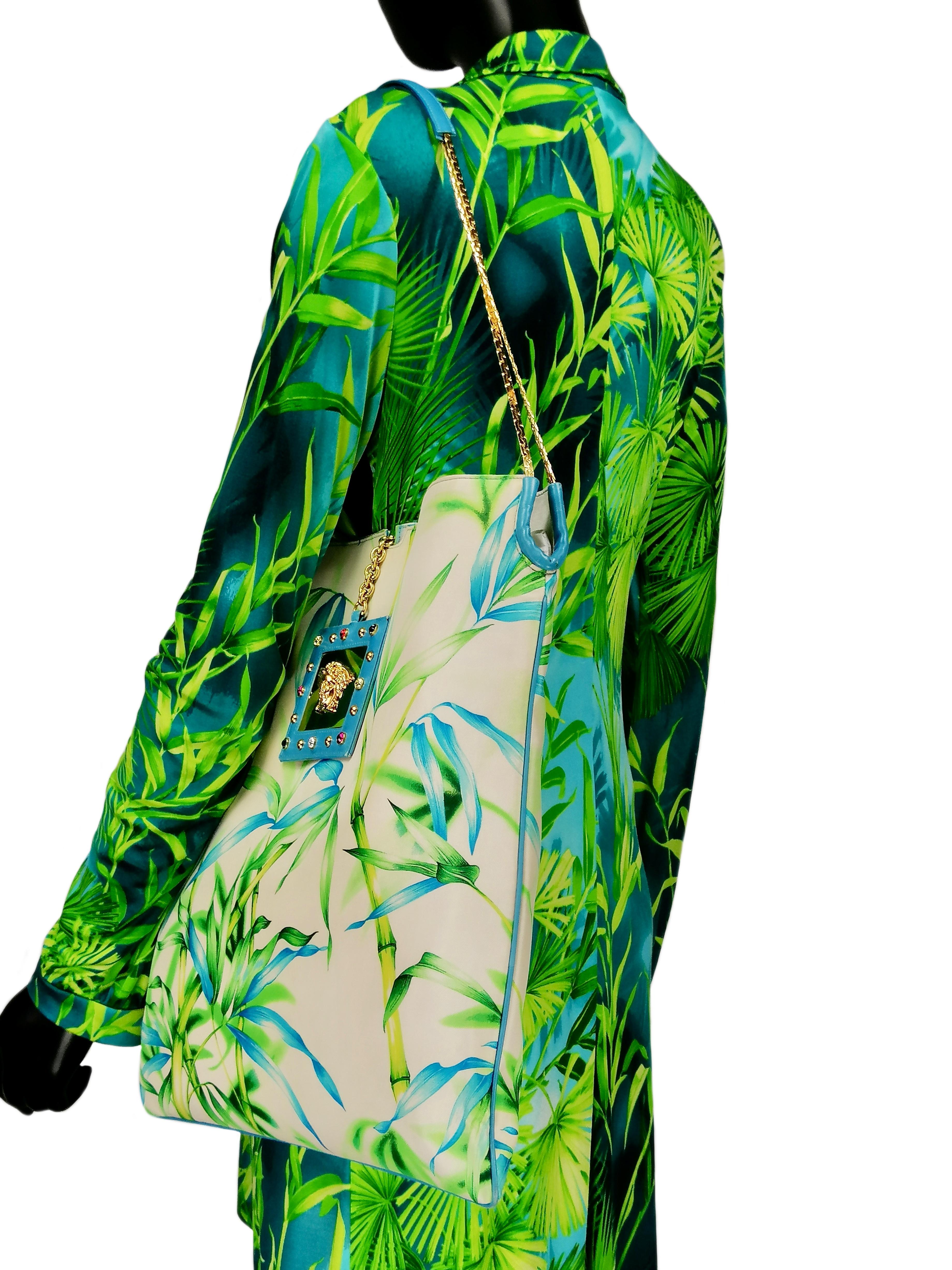 GIANNI VERSACE Jungle shopping bag For Sale 5