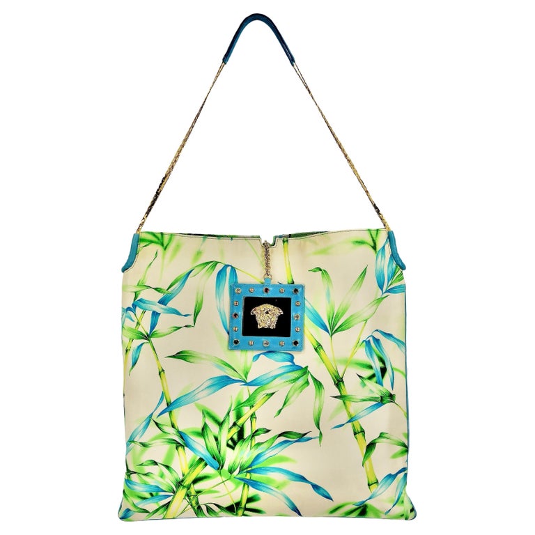 GIANNI VERSACE Jungle shopping bag For Sale at 1stDibs