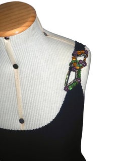 Gianni Versace LAST COLLECTION Beaded Shoulder Dress
