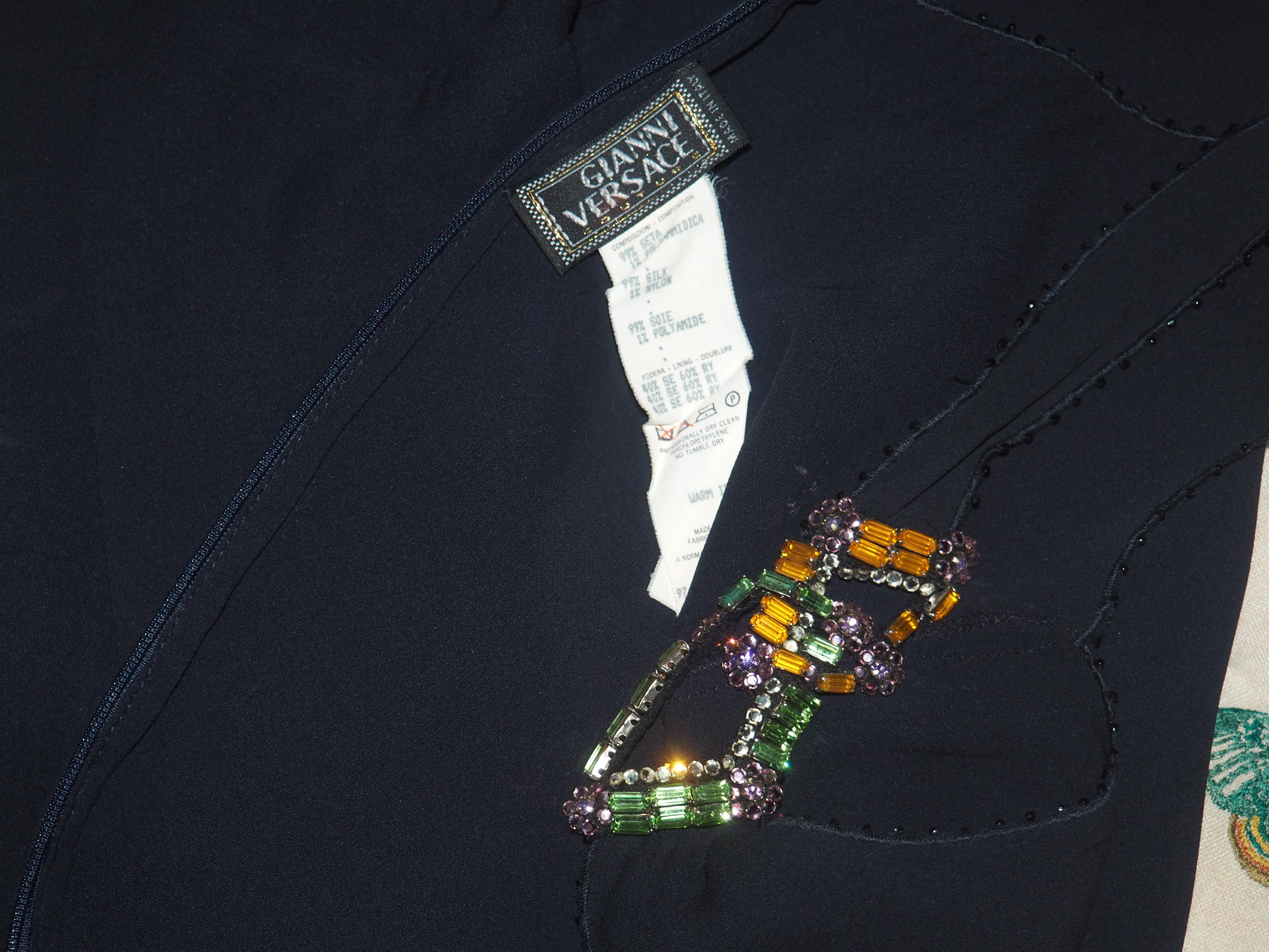 Perlenbesetztes Schulterkleid von Gianni Versace LAST COLLECTION im Angebot 1