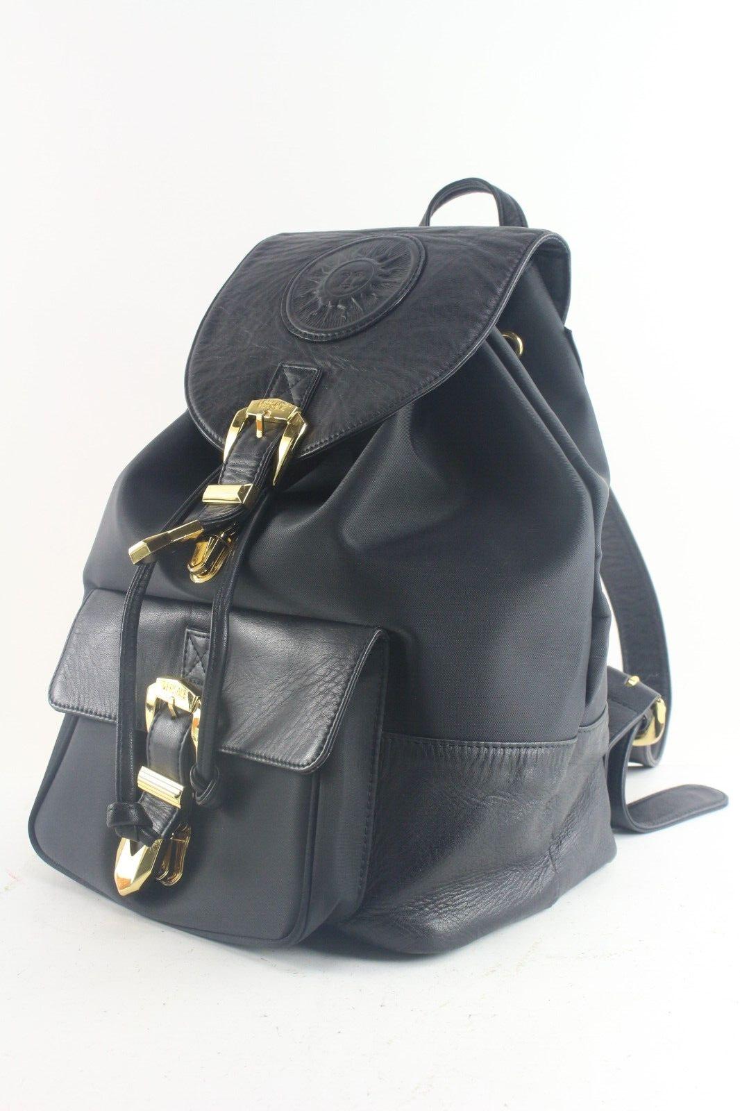 Gianni Versace Leather Backpack 2GV918K For Sale 7