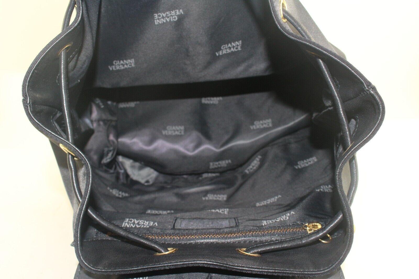 Gianni Versace Leather Backpack 2GV918K For Sale 4
