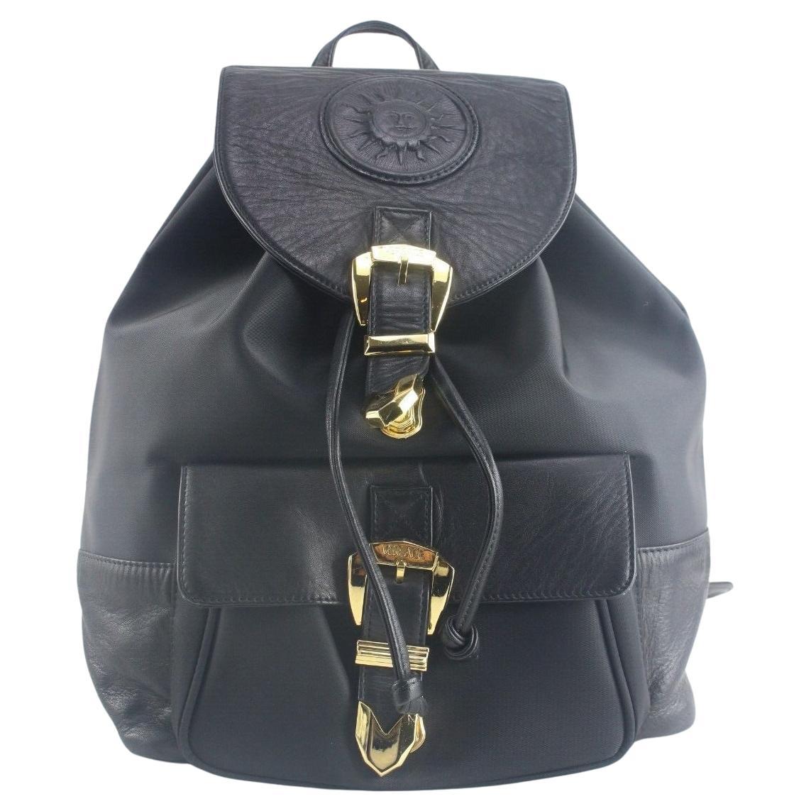 Gianni Versace Leather Backpack 2GV918K For Sale
