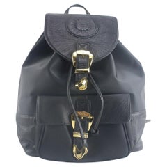Used Gianni Versace Leather Backpack 2GV918K