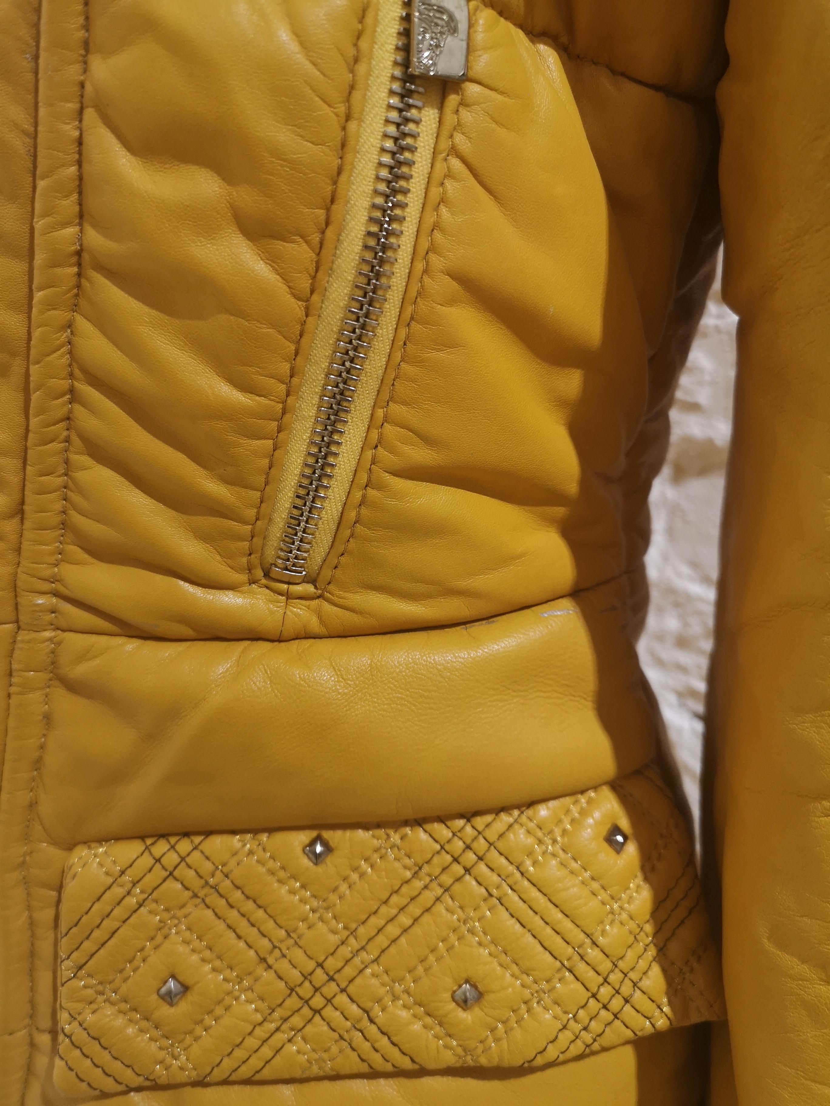 Gianni Versace Leather Coat 1
