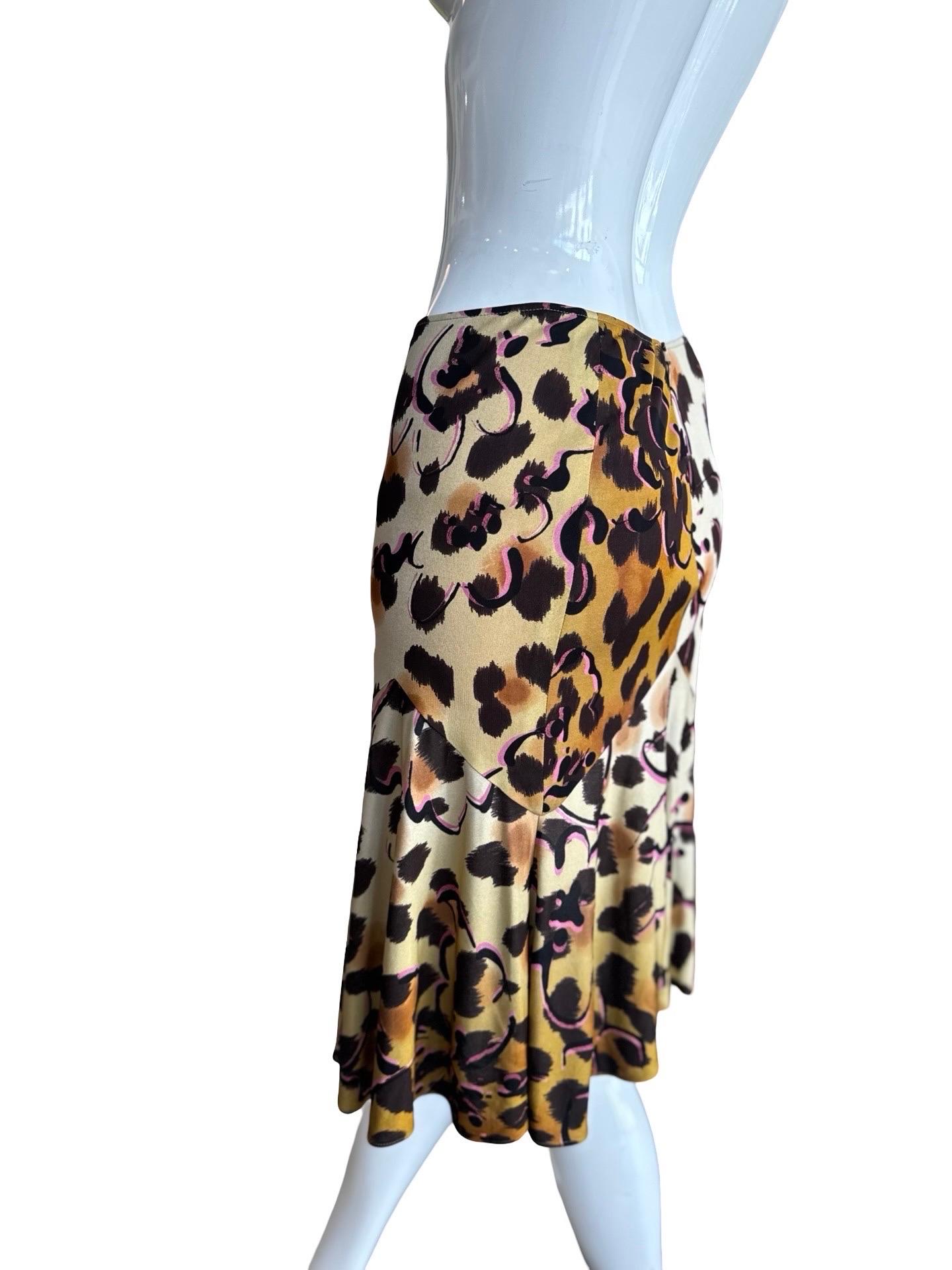 Falda de leopardo Gianni Versace en venta 1