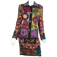 Gianni Versace Lifetime 1980s Skirt Suit Vintage