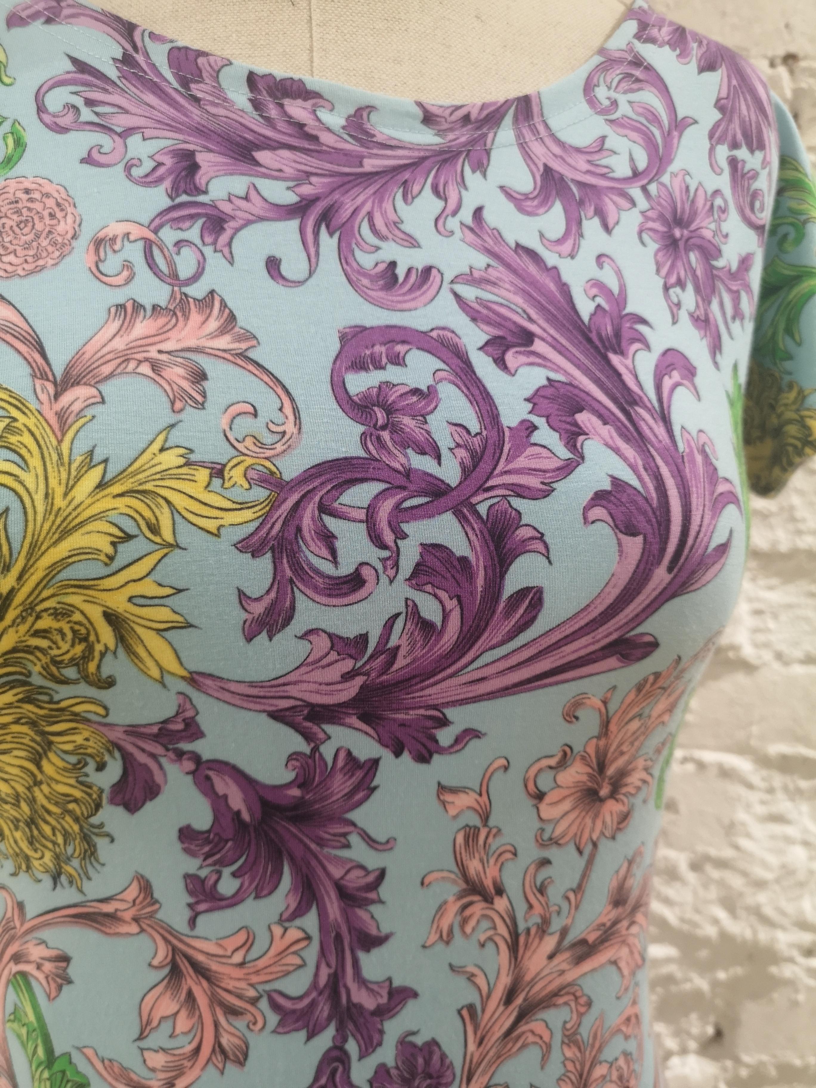 sky blue versace dress