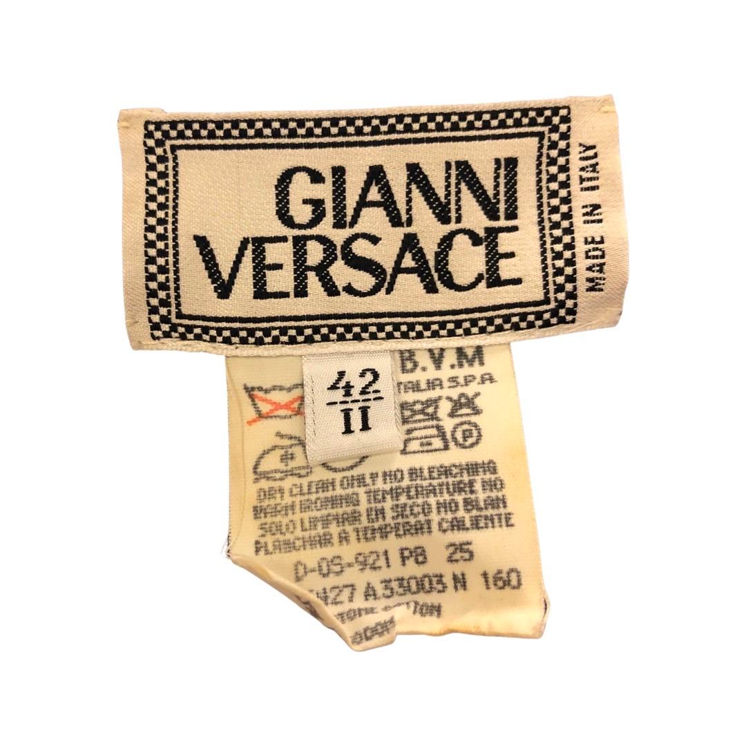 Cardigan en tricot de coton violet clair Gianni Versace  Excellent état - En vente à Sheung Wan, HK