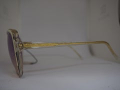 Gianni Versace light purple yellow sunglasses NWOT