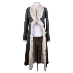 Gianni Versace Long Shearling Coat from the 1990s