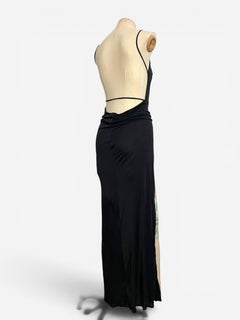 Gianni Versace Low Back Mesh Insert Dress, 1999
