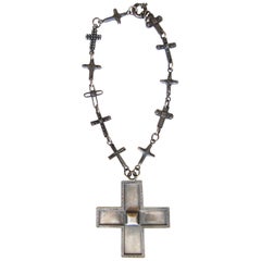 Gianni Versace Massive Cross Chain Necklace 1990's