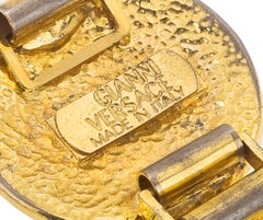 Gianni Versace Massive Medusa Bracelet With Rhinestones