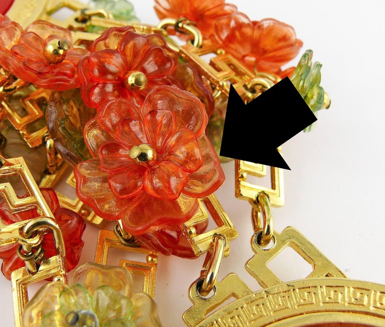 Gianni Versace belt with floral medusa applications Gianni Versace, belt with floral medusa applications  main image 4