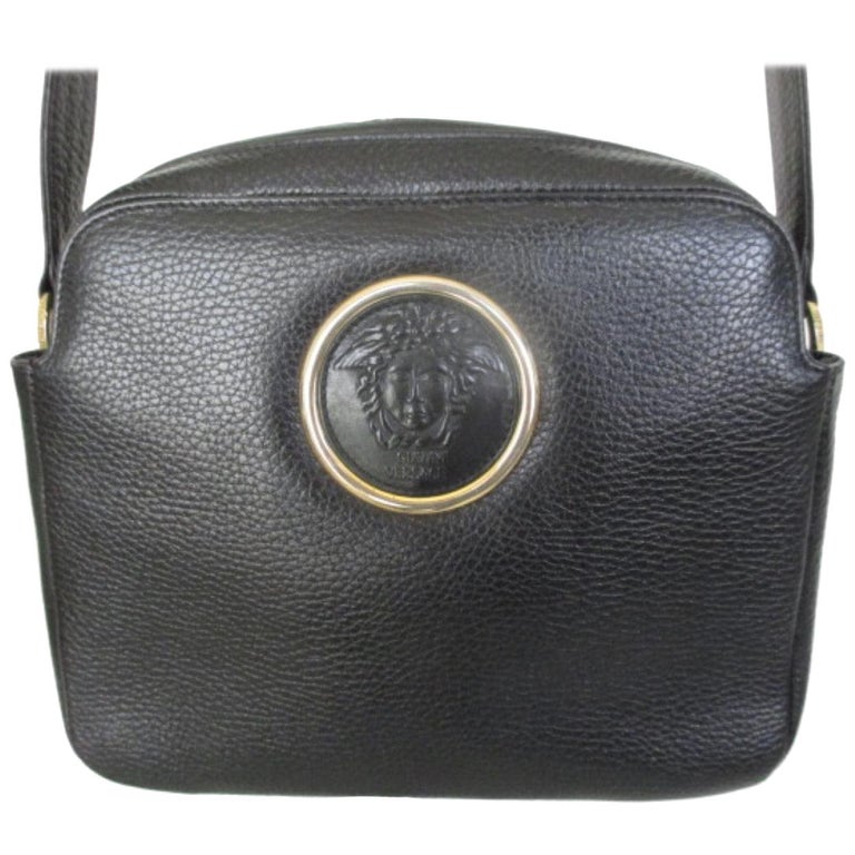 Gianni Versace Medusa Black bag For Sale at 1stDibs