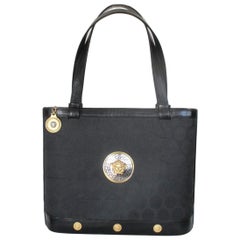 Gianni Versace Medusa: schwarze Handtasche