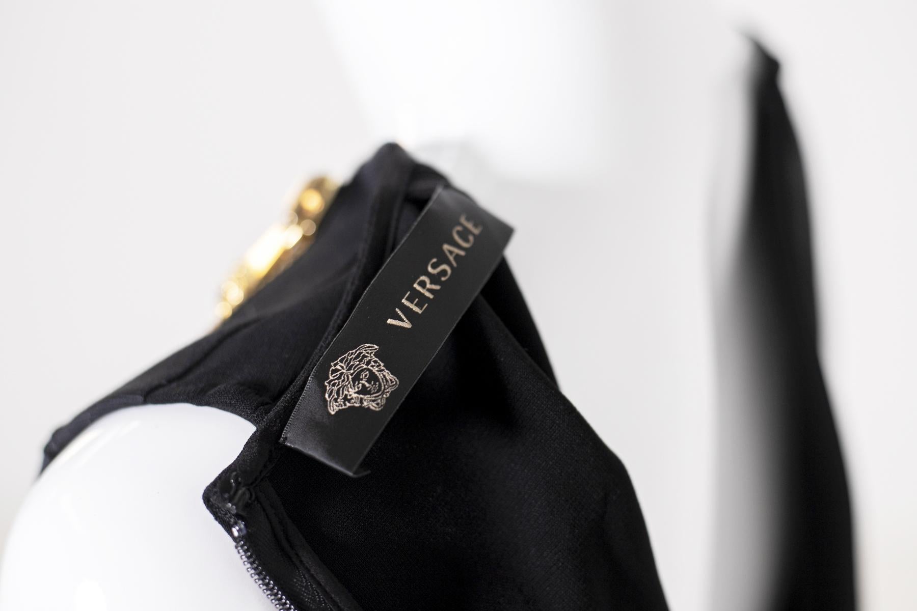 Robe fourreau noire Gianni Versace 