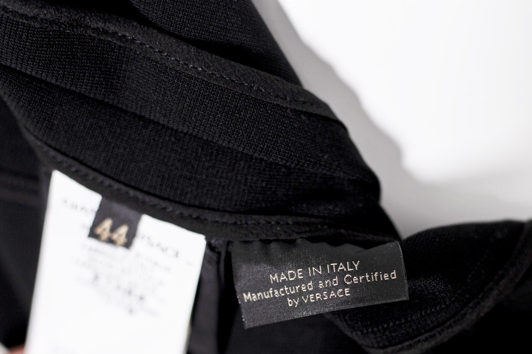 Gianni Versace Vestido de tubo negro 