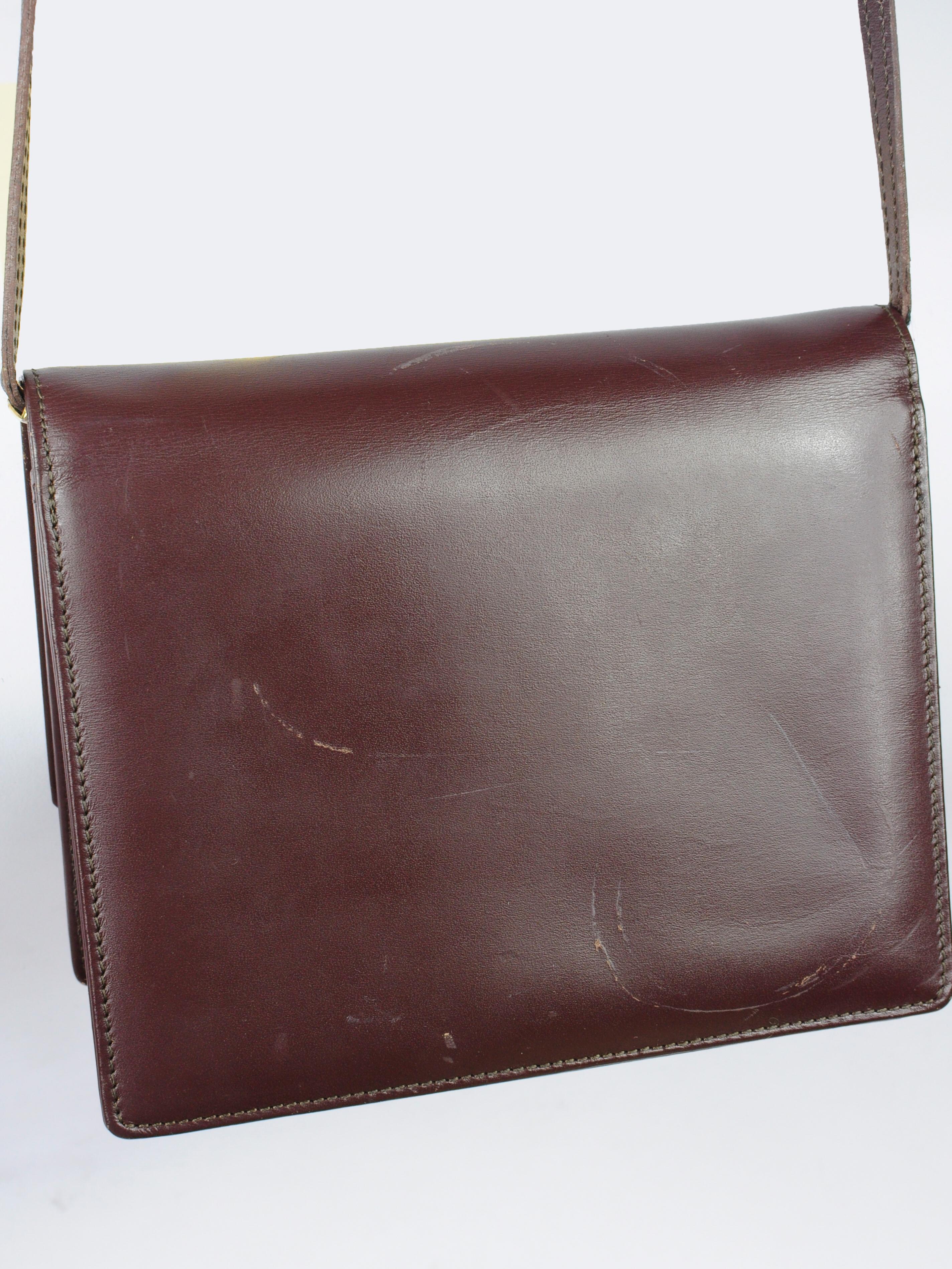 Gianni Versace Medusa Brown Leather Crossbody Mini Bag 1990s For Sale 3