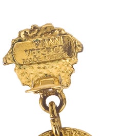 Gianni Versace Medusa Earrings Gold