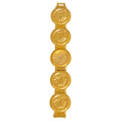Gianni Versace Medusa Gold Plated Bracelet Watch