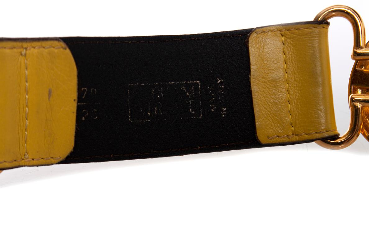 Gianni Versace, Medusa leather waist belt For Sale 6