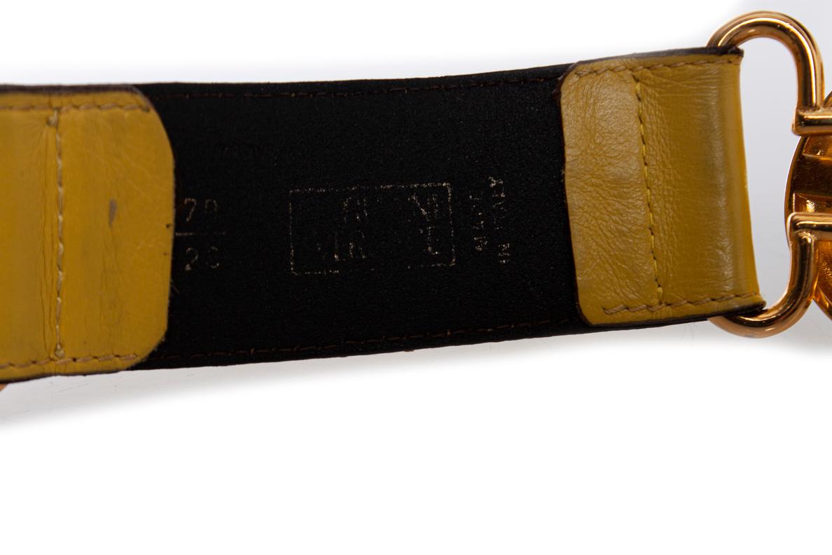 Gianni Versace, Medusa leather waist belt For Sale 4