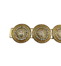 Gianni Versace Medusa rhinestones bracelet