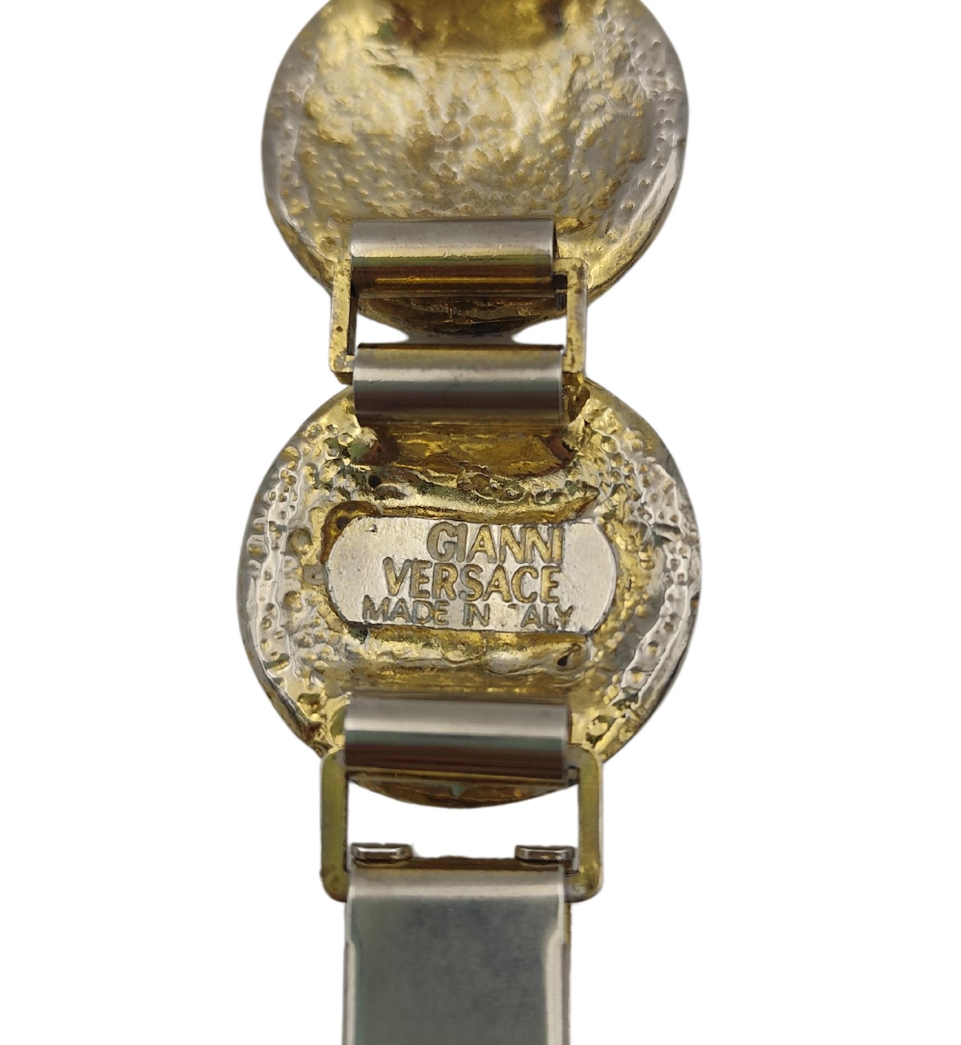Gianni Versace Medusa Strass-Armband mit Strasssteinen für Damen oder Herren im Angebot