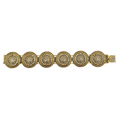 Gianni Versace Medusa rhinestones bracelet