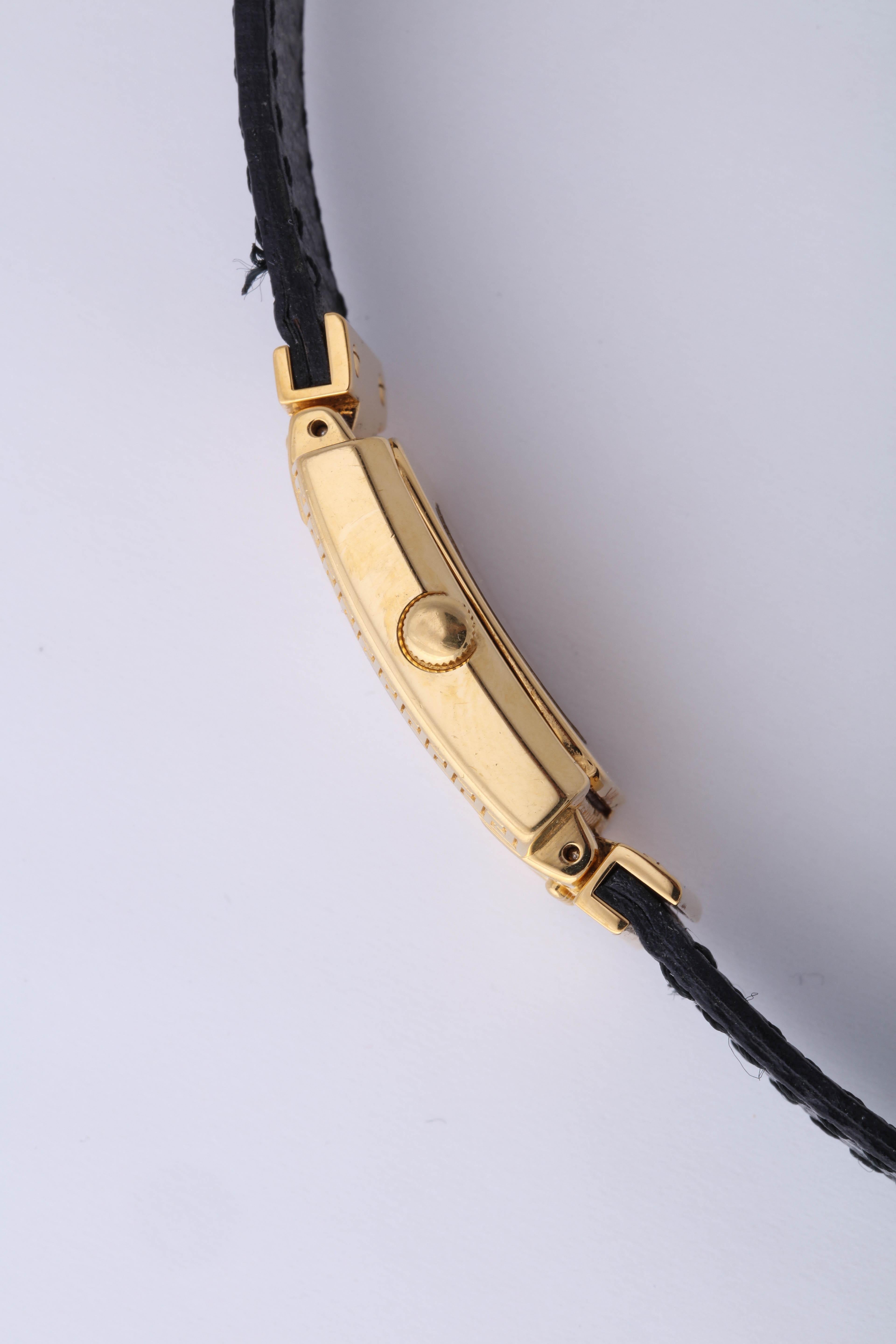 Women's or Men's   Gianni Versace Medusa Watch with Black Belt  For Sale