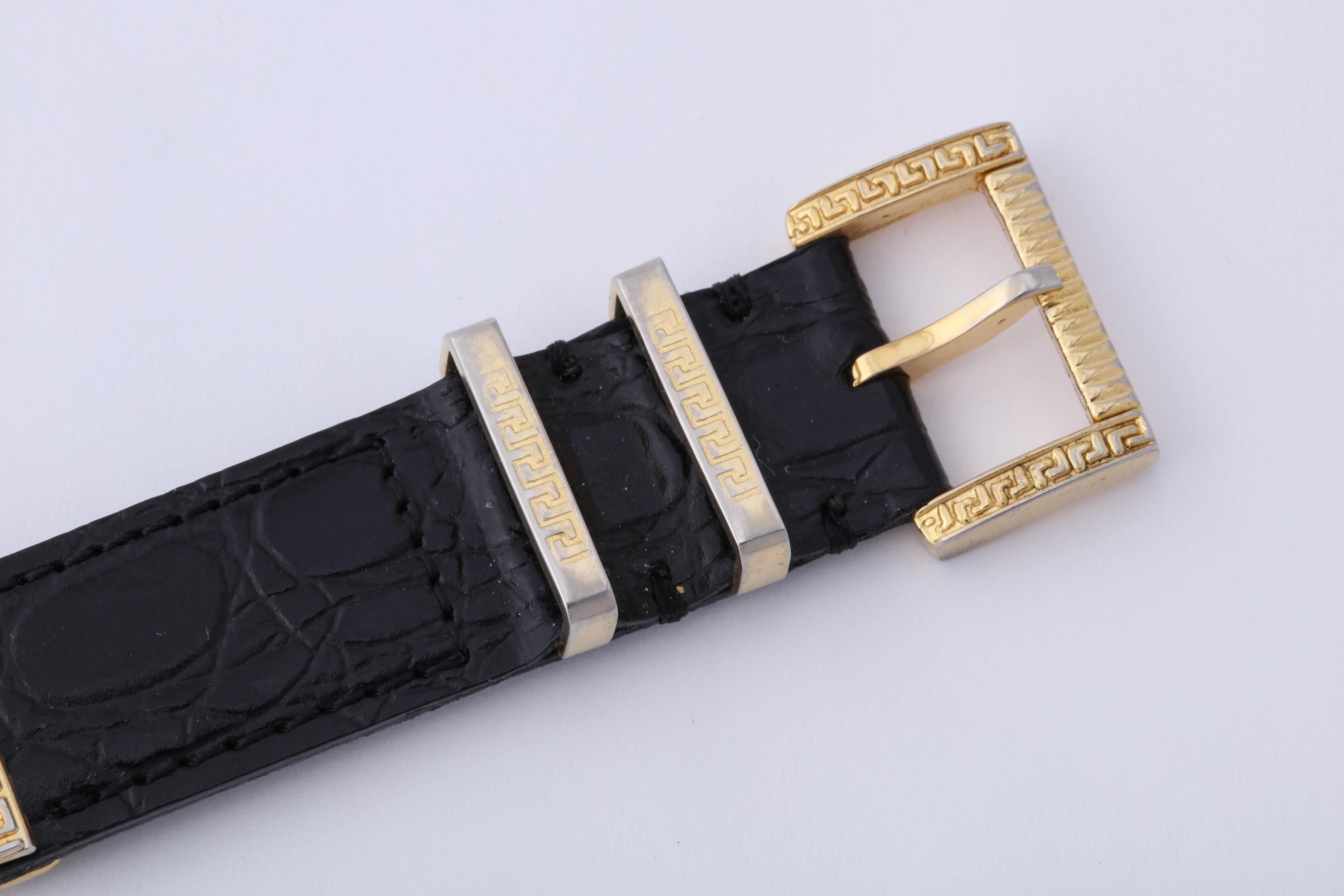   Gianni Versace Medusa Watch with Greek Key Motifs  For Sale 1