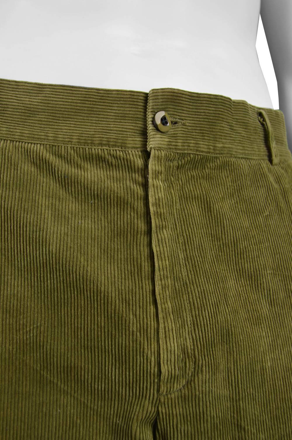 mens green corduroy pants