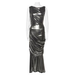 Gianni Versace Metallic Grecian Evening Gown