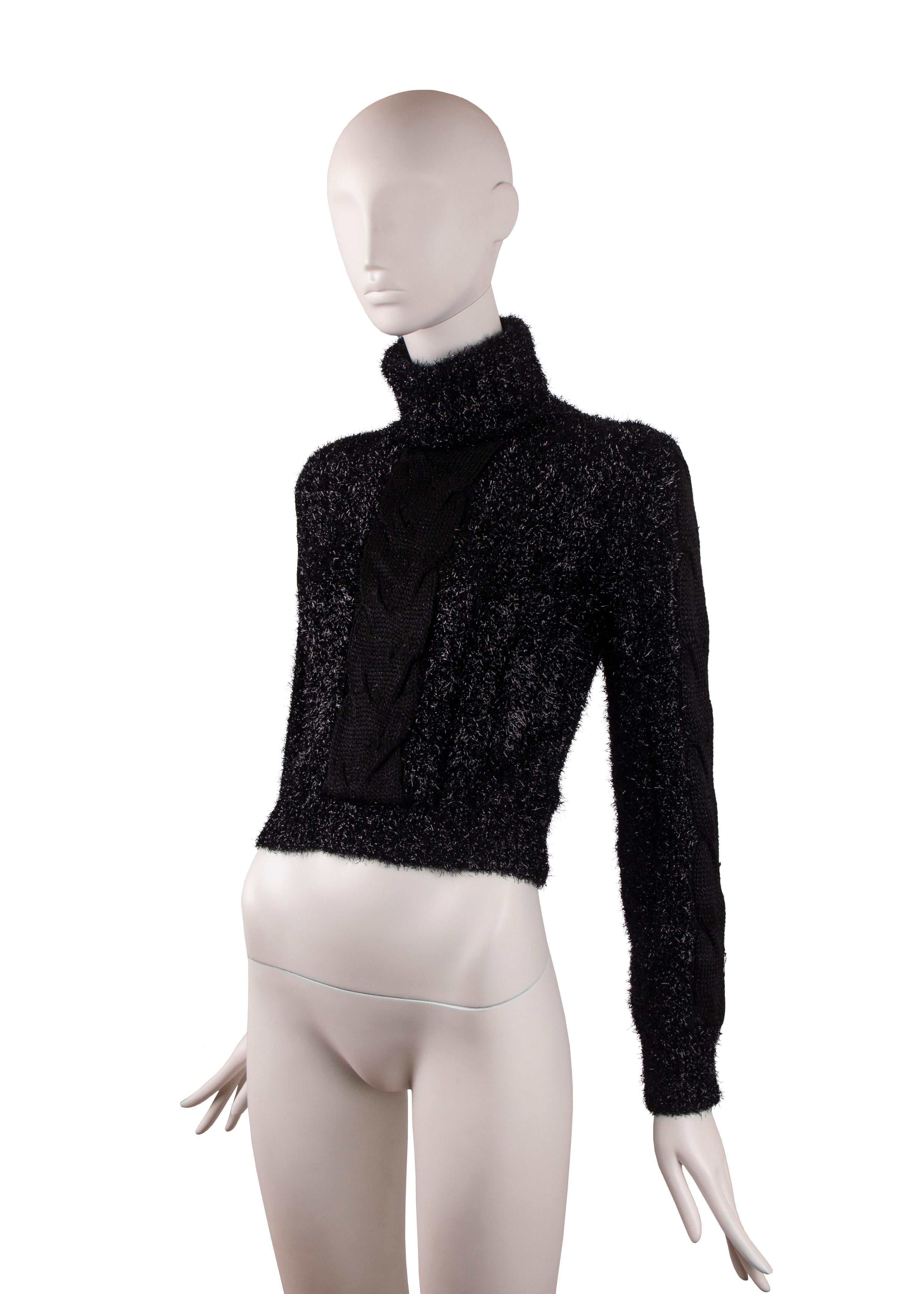 Gianni Versace metallic mohair jumper, fw 1994 In Good Condition In Melbourne, AU