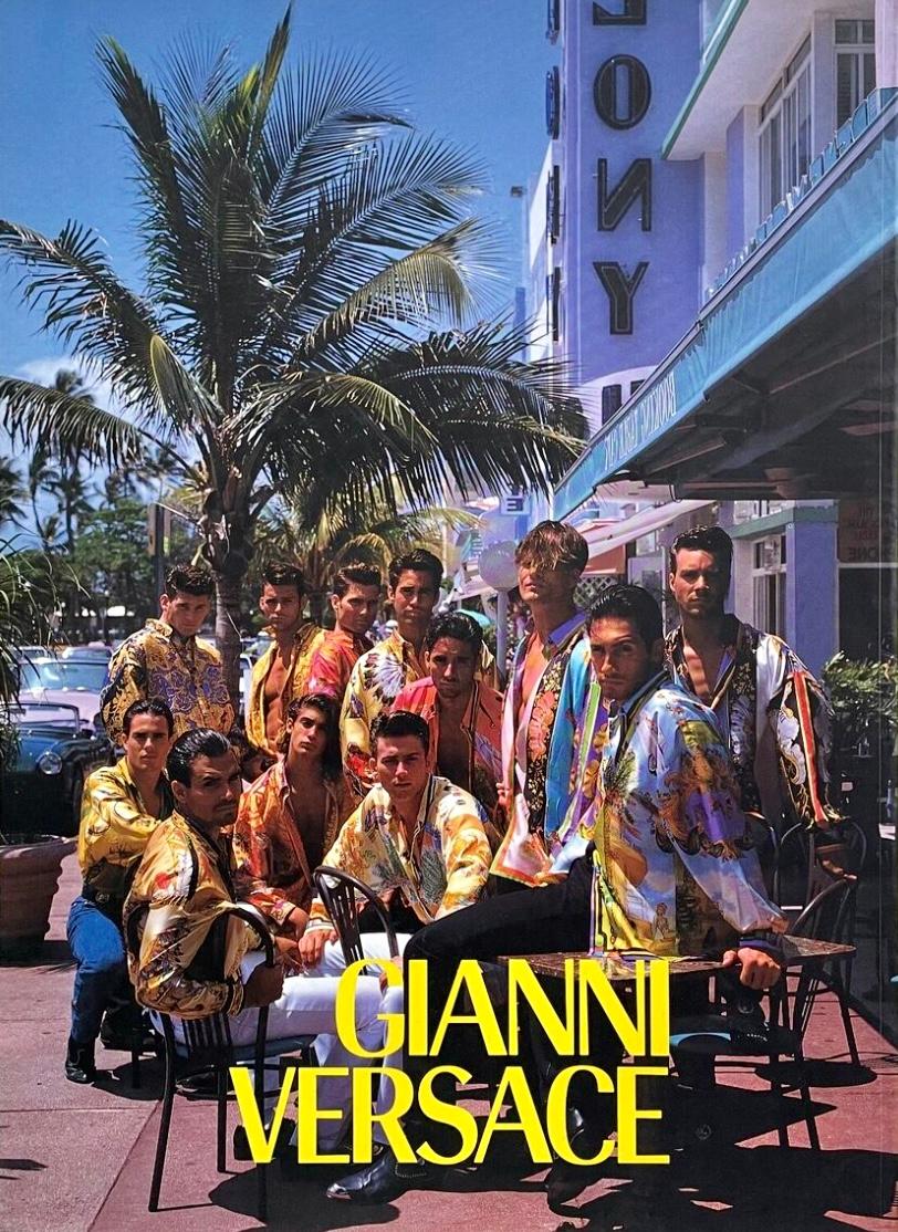 Gianni Versace Spring Summer 1993 'Miami Collection' Flag Sweater