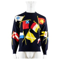 Gianni Versace ‘Miami Collection’ Flag Sweater Spring Summer 1993