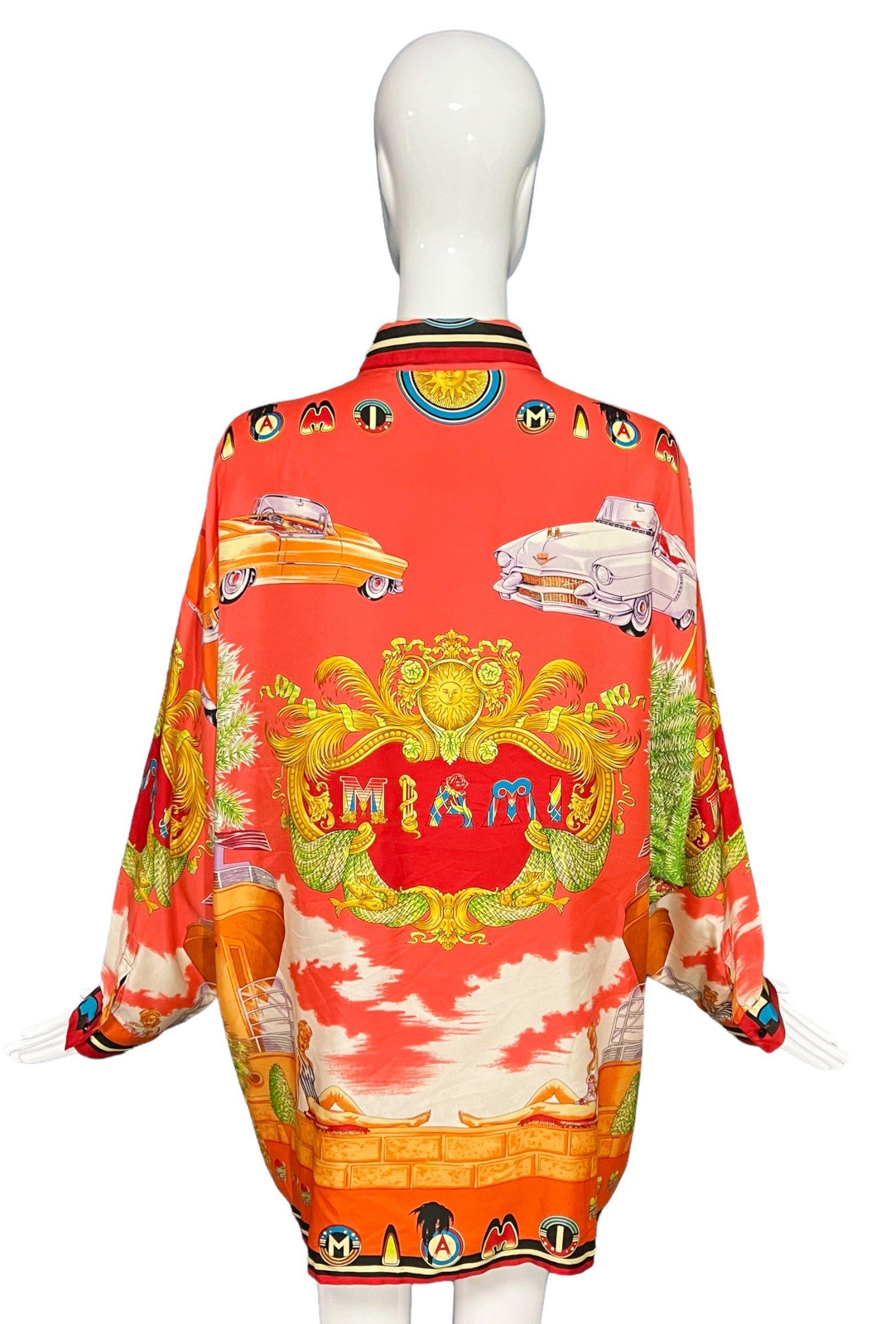 Gianni Versace Miami South Beach Collection Knit sweater tops black