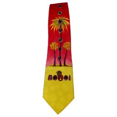 Used Gianni Versace Miami Silk Tie