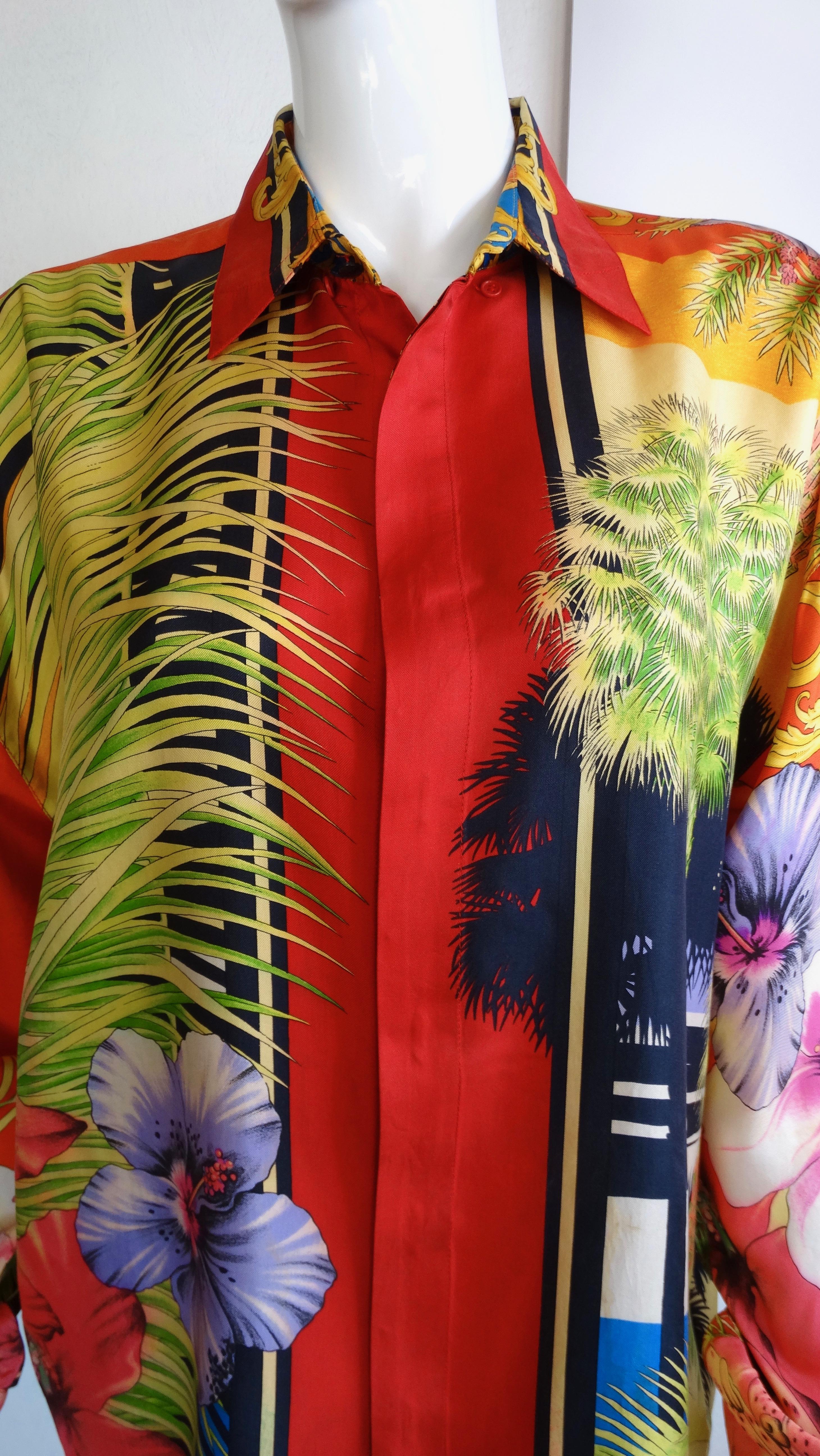 sun printed shirt