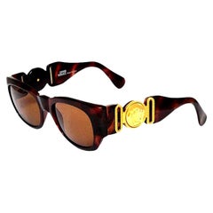 Gianni Versace Mod 413/A Brown Vintage Sunglasses 