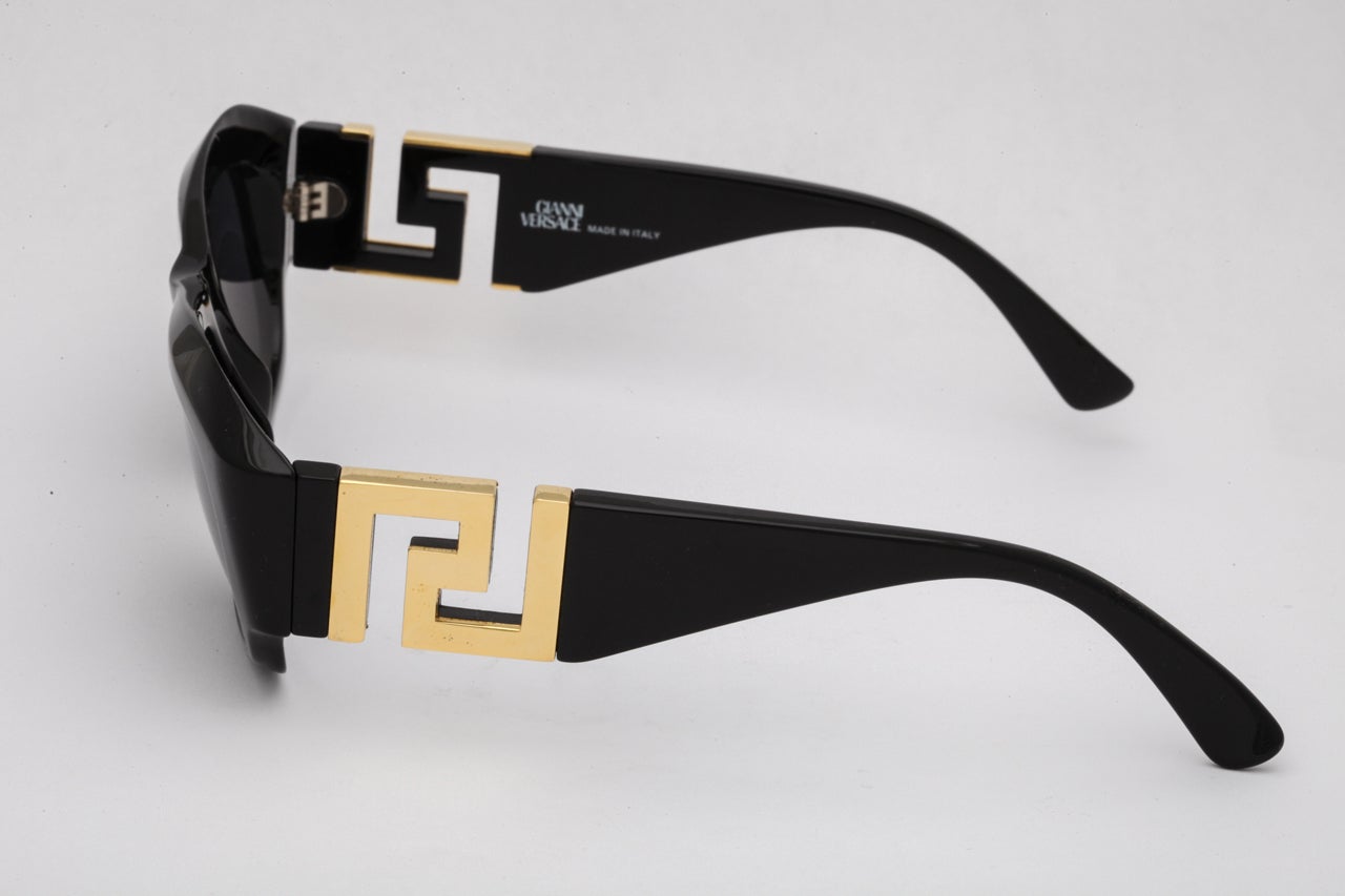 Black Gianni Versace Mod T75 COL 852 Sunglasses  For Sale